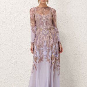 Zimmermann Hypnotic Tie-Waist A-line Dress
